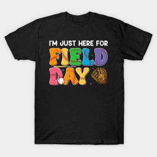 Baseball Funny For Teacher Kids Happy Field Day 2024 Gift For Boys Kids T-Shirt